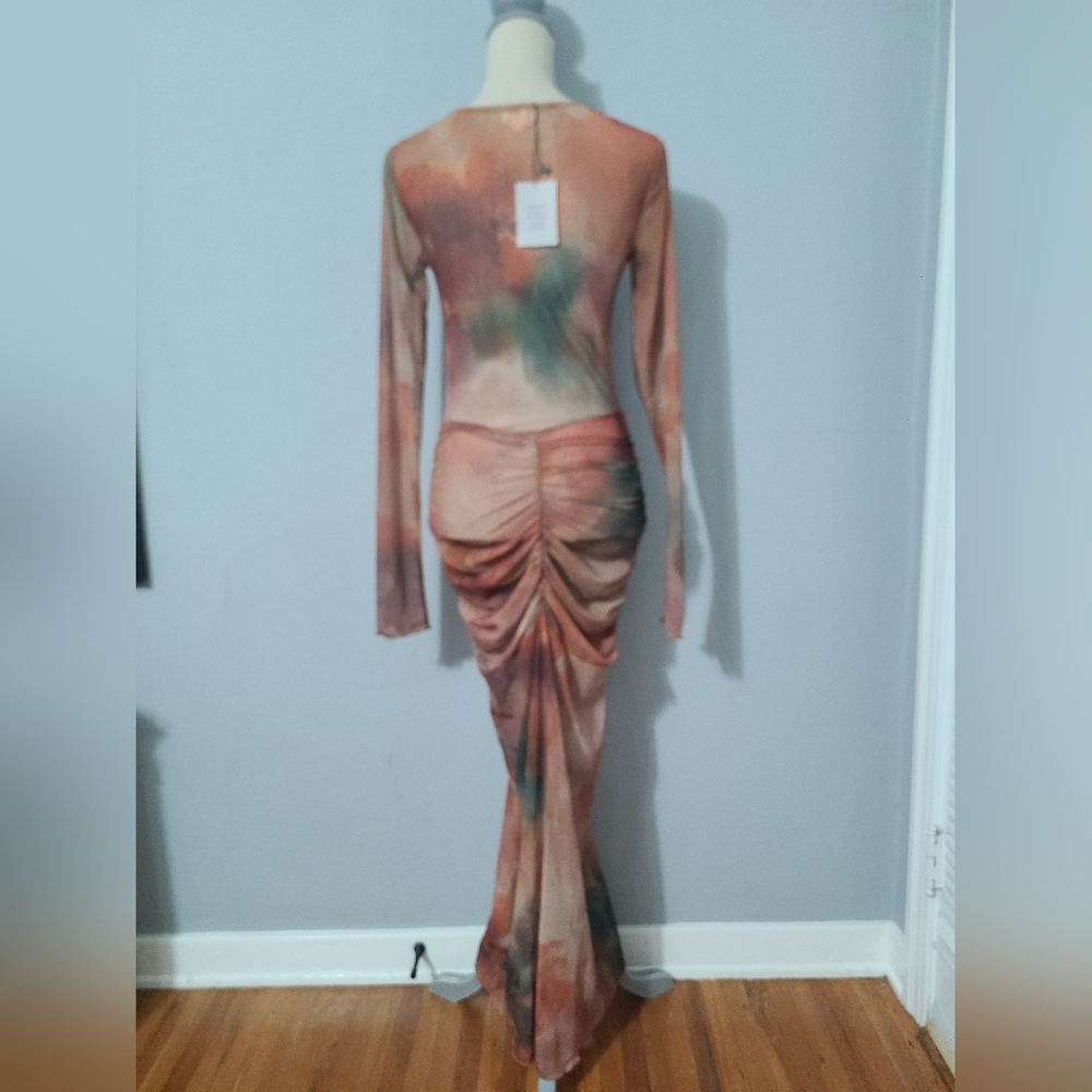 Camila Coelho Josephine Maxi Dress‎ in Multi Abstract Flora NWT Size Med - Picture 6 of 16